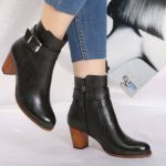 بوت چرم‌طبیعی زنانه طرح الیزابت