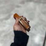 کمربندزنانه تمام چرم طبیعی طرح پلاکی