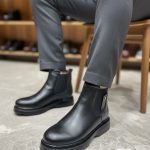 بوت مردانه چرم طبیعی گاوی مدل جردن