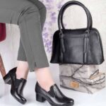 کفش چرم طبیعی زنانه روزمره طرح 320