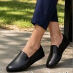 کفش چرم طبیعی طبی زنانه طرح سلنا