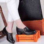 کفش کتونی چرم طبیعی زنانه طرح 129